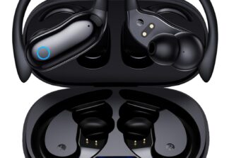 GNMN Active Noise Cancelling Ear Buds Wireless Earbuds 96hrs Playback Bluetooth Headphones Dual Battery Display Stereo Bass Earphones with Earhooks Microphone IPX7 Waterproof...